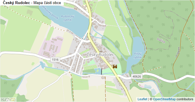 Český Rudolec - mapa části obce