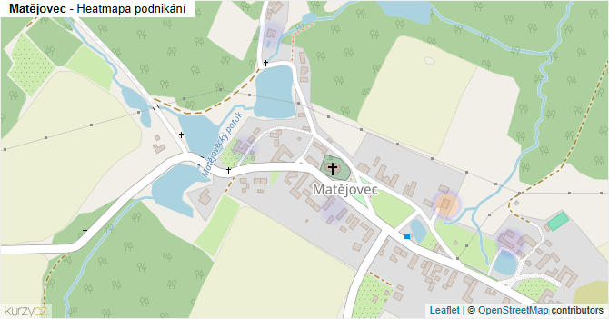 Matějovec - mapa podnikání
