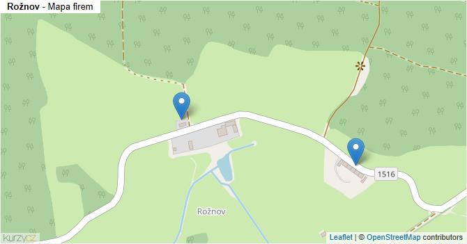 Rožnov - mapa firem