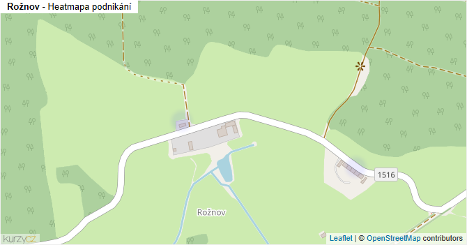 Rožnov - mapa podnikání