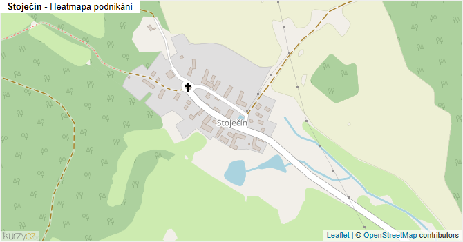 Stoječín - mapa podnikání