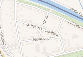 3. května v obci Český Těšín - mapa ulice