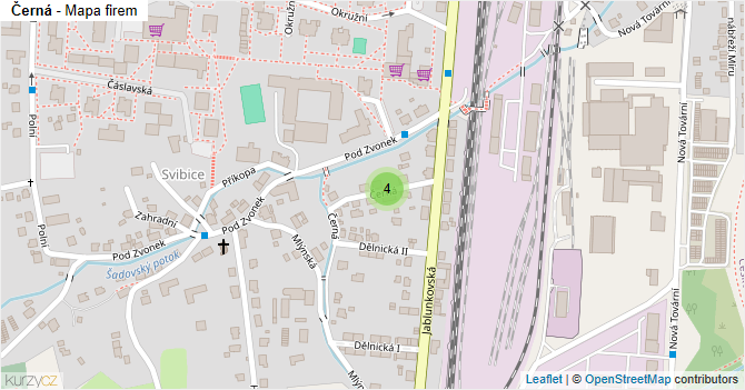 Černá - mapa firem