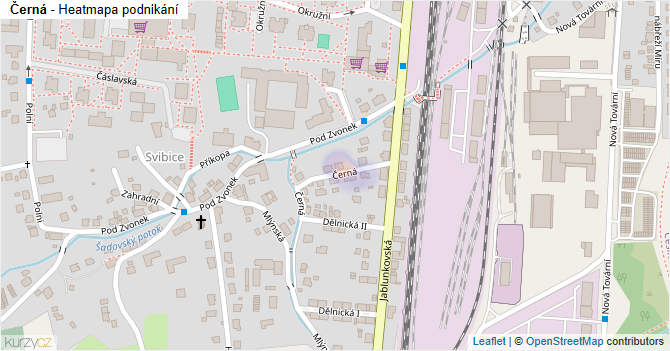 Černá - mapa podnikání