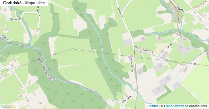Godulská - mapa ulice