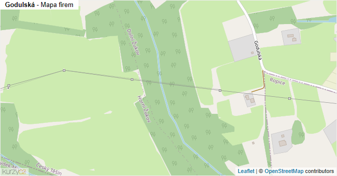 Godulská - mapa firem