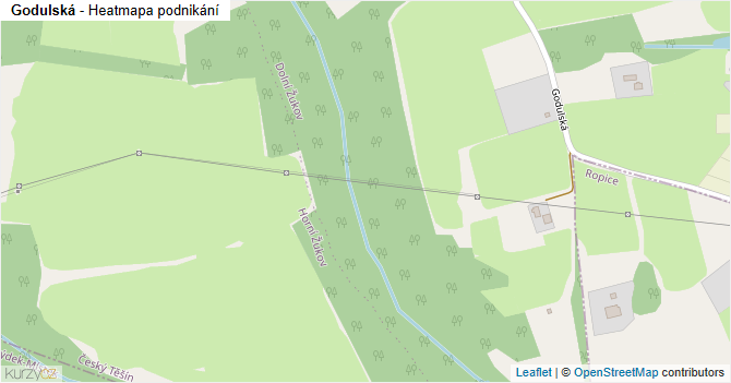 Godulská - mapa podnikání