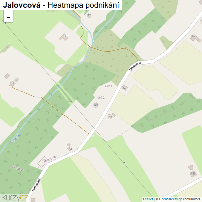 Mapa Jalovcová - Firmy v ulici.