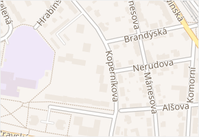 Koperníkova v obci Český Těšín - mapa ulice
