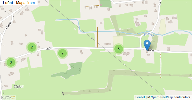 Luční - mapa firem