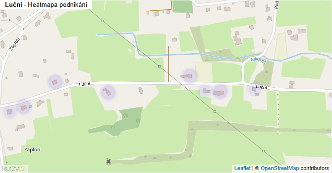 Luční - mapa podnikání