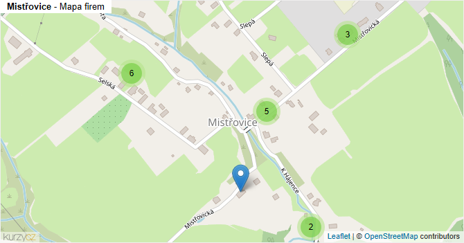 Mistřovice - mapa firem