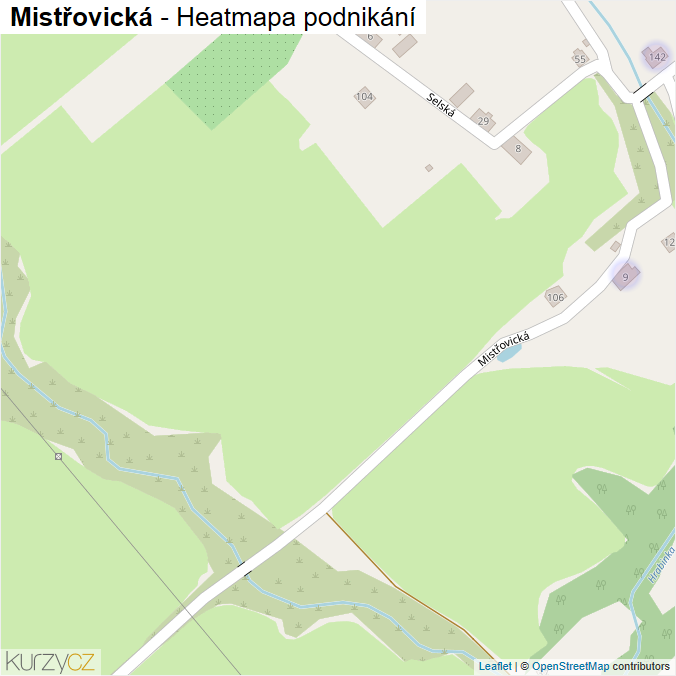 Mapa Mistřovická - Firmy v ulici.