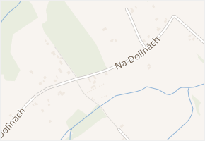 Na Dolinách v obci Český Těšín - mapa ulice