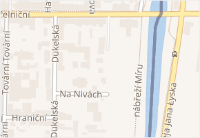 Na Nivách v obci Český Těšín - mapa ulice