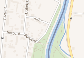 nábřeží Míru v obci Český Těšín - mapa ulice