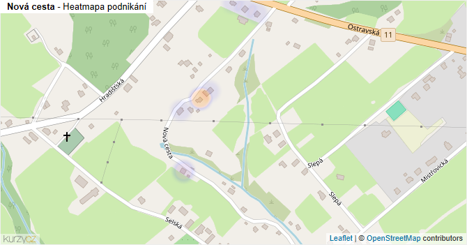 Nová cesta - mapa podnikání