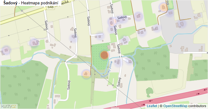 Šadový - mapa podnikání
