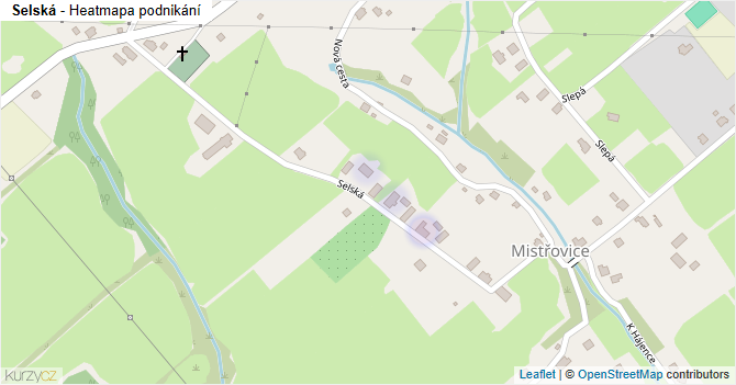Selská - mapa podnikání