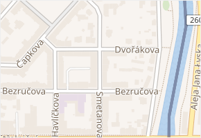 Smetanova v obci Český Těšín - mapa ulice