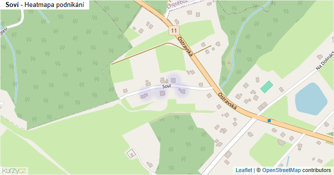 Soví - mapa podnikání