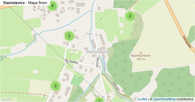 Stanislavice - mapa firem