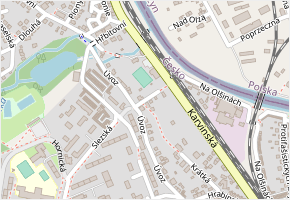 U Modlitebny v obci Český Těšín - mapa ulice