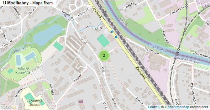 U Modlitebny - mapa firem