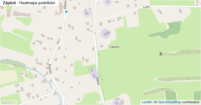 Záplotí - mapa podnikání