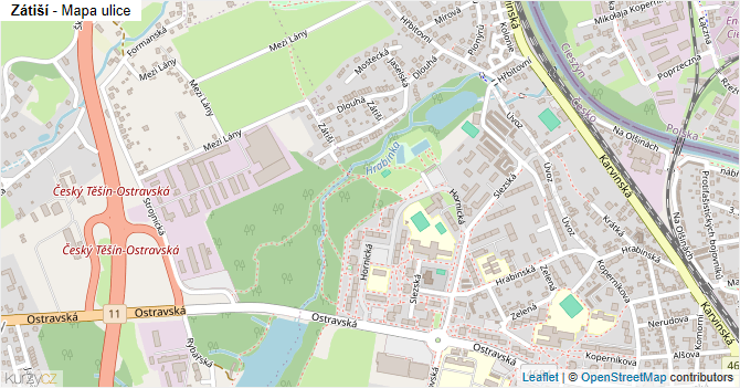 Zátiší - mapa ulice