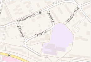 Zelená v obci Český Těšín - mapa ulice