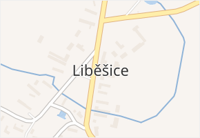 Liběšice v obci Češov - mapa části obce