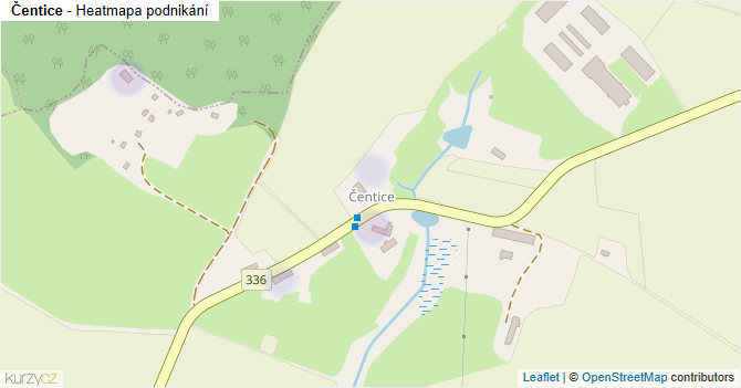 Čentice - mapa podnikání