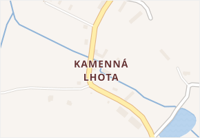 Kamenná Lhota v obci Čestín - mapa části obce