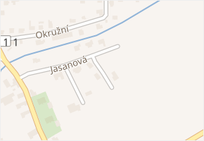 Akátová v obci Čestlice - mapa ulice