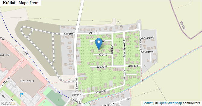 Krátká - mapa firem