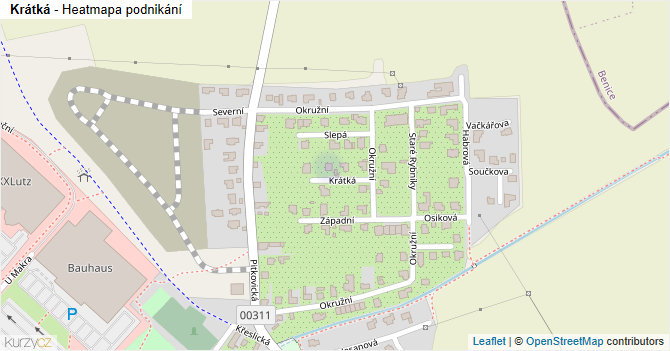 Krátká - mapa podnikání