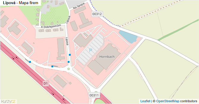 Lipová - mapa firem