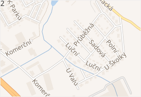 Luční v obci Čestlice - mapa ulice
