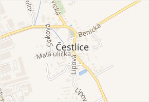 Na Návsi v obci Čestlice - mapa ulice