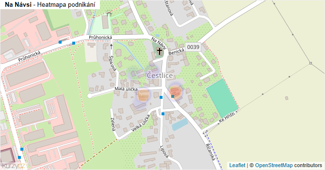 Na Návsi - mapa podnikání