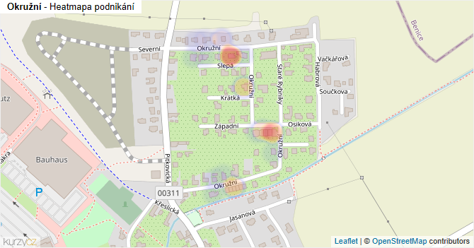Okružní - mapa podnikání