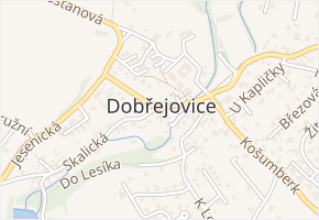 Osiková v obci Čestlice - mapa ulice