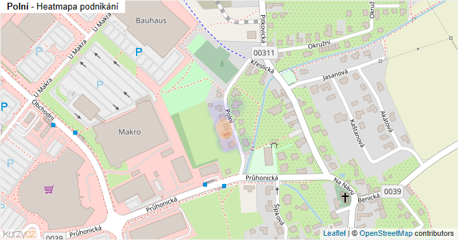 Polní - mapa podnikání