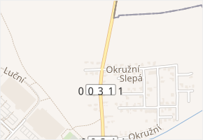 Severní v obci Čestlice - mapa ulice