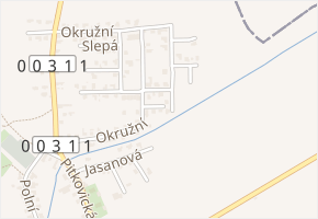 Východní v obci Čestlice - mapa ulice