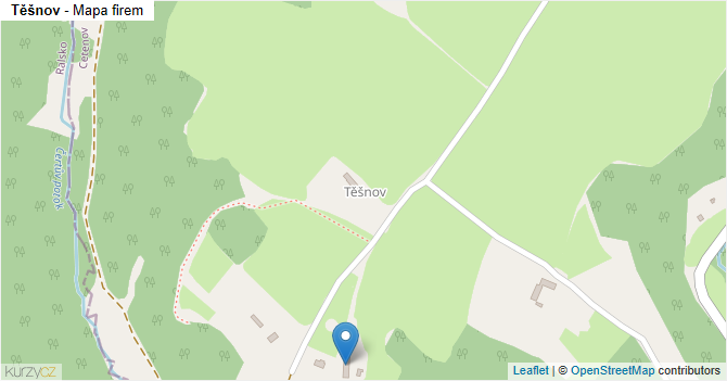 Těšnov - mapa firem