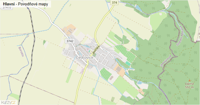 Hlavní - záplavové mapy stoleté vody