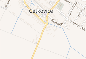 Pod Branou v obci Cetkovice - mapa ulice