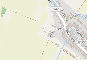 Pod Vanovskou v obci Cetkovice - mapa ulice